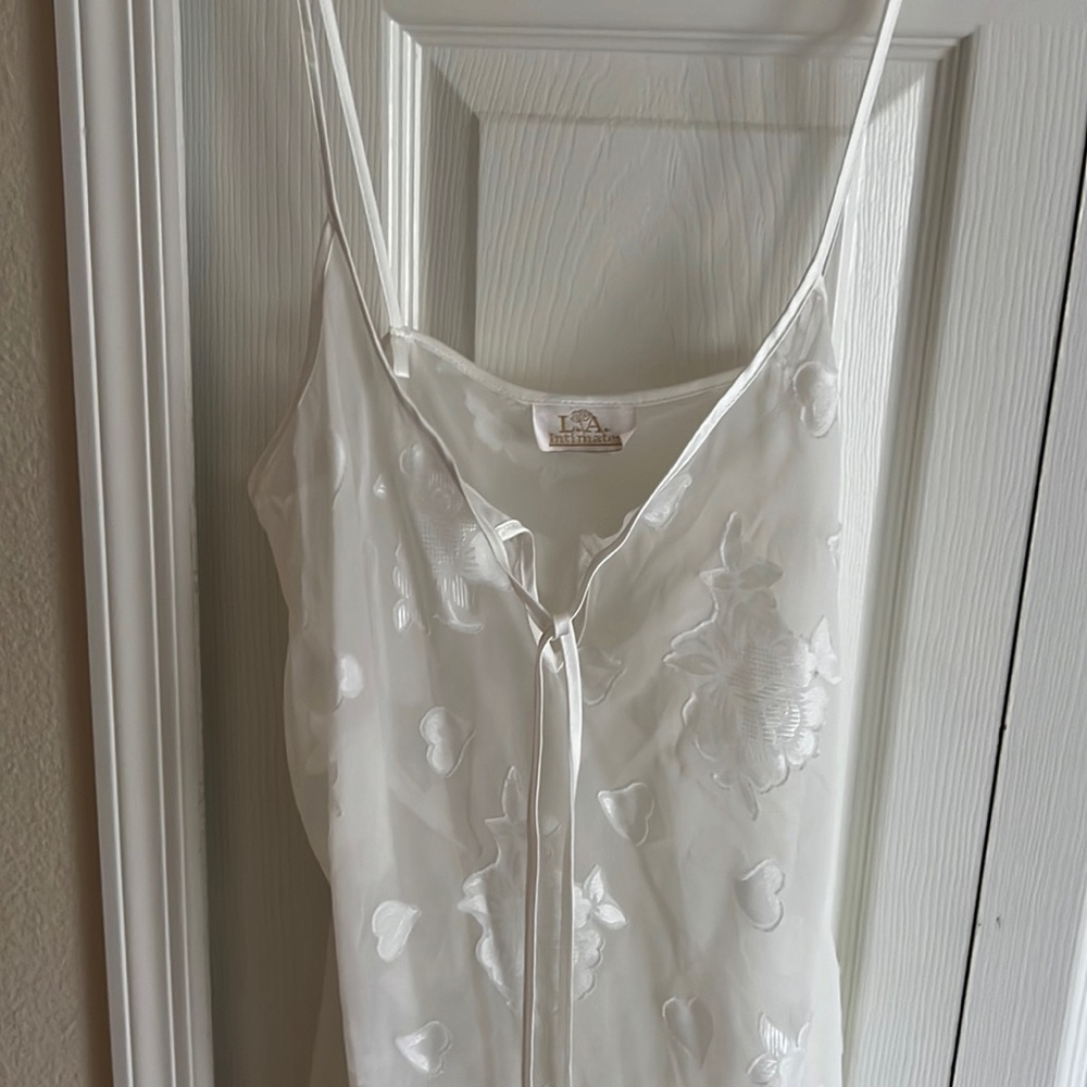 Flowery sheer nighty